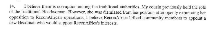 Sworn affidavit excerpt