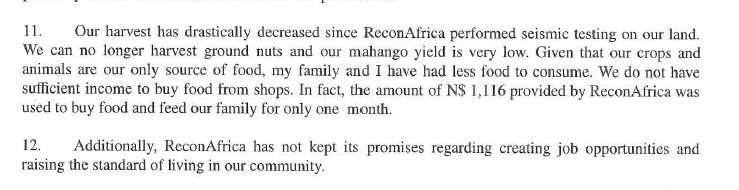 Sworn affidavit excerpt